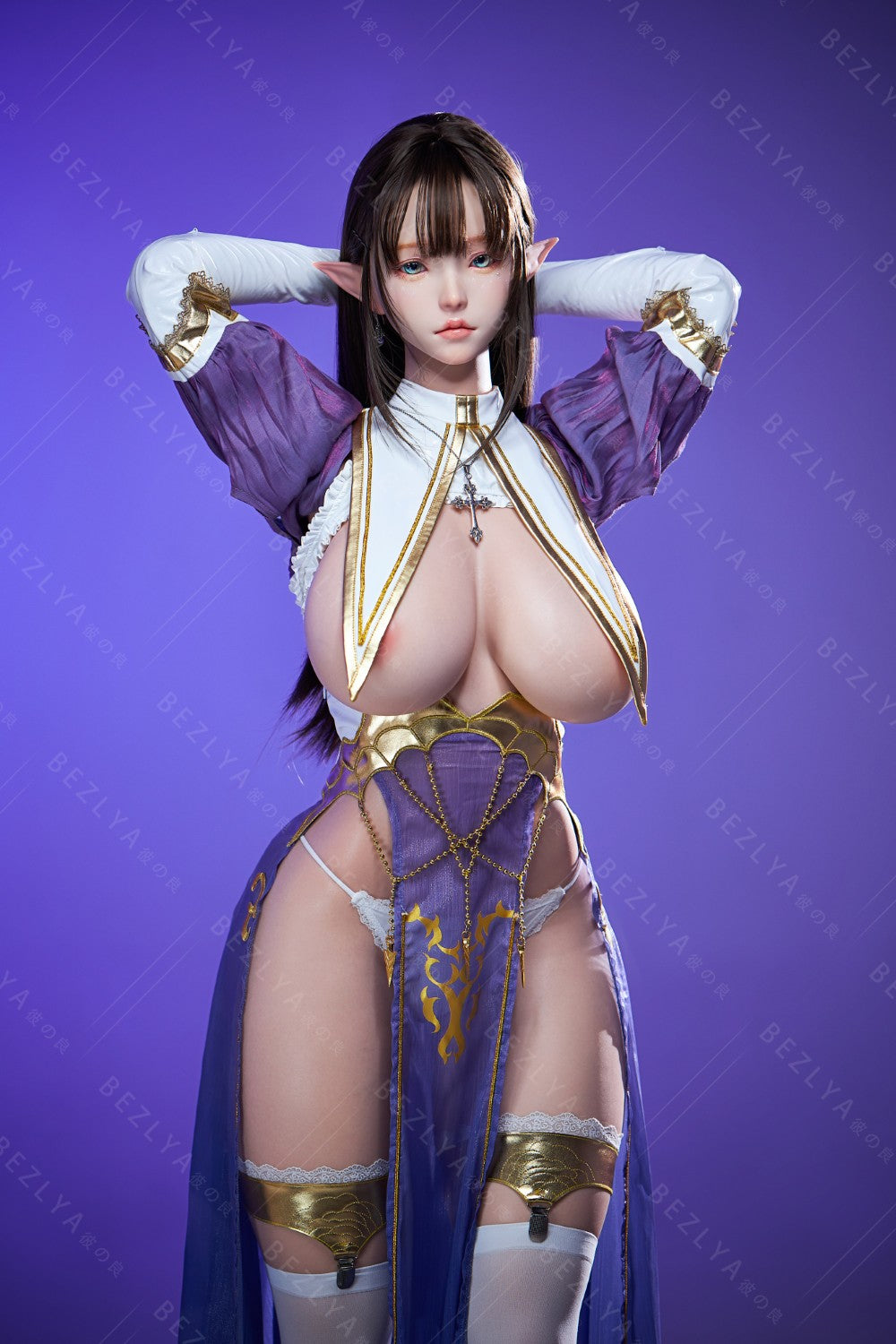 Zelda bambola del sesso (Bezlya Doll Coppa F da 157 cm (2,2 CF in silicone)