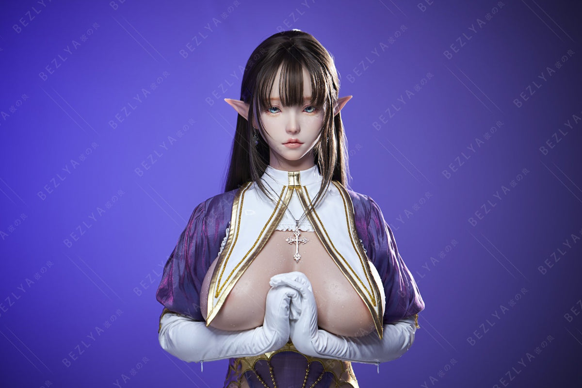 Zelda bambola del sesso (Bezlya Doll Coppa F da 157 cm (2,2 CF in silicone)