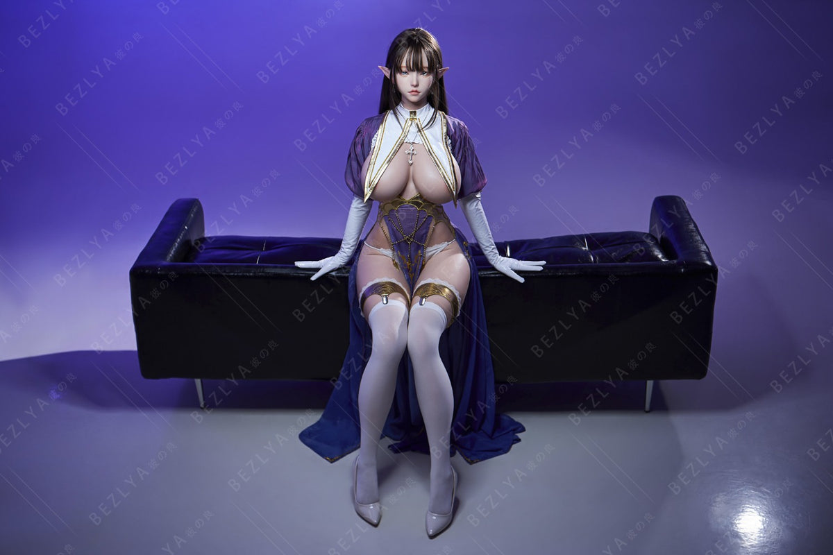 Zelda bambola del sesso (Bezlya Doll Coppa F da 157 cm (2,2 CF in silicone)