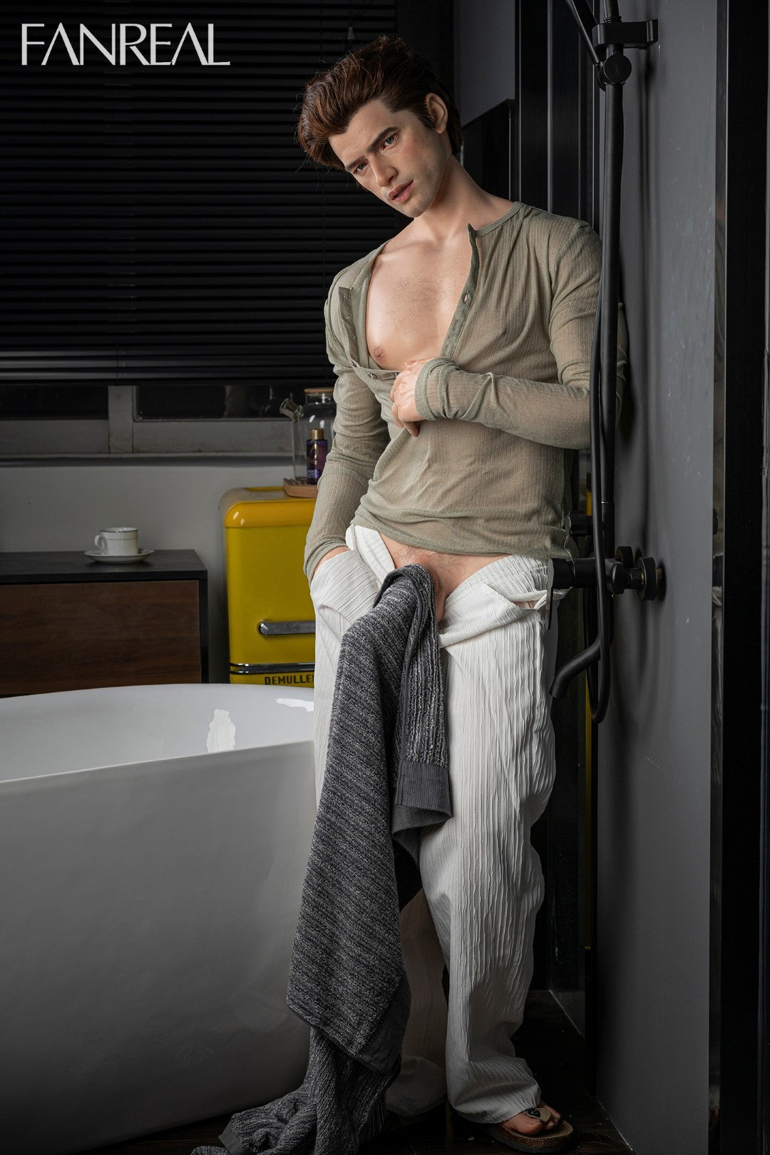 Carter mâle poupée sexuelle (FanReal Doll 173 cm (Silicone)