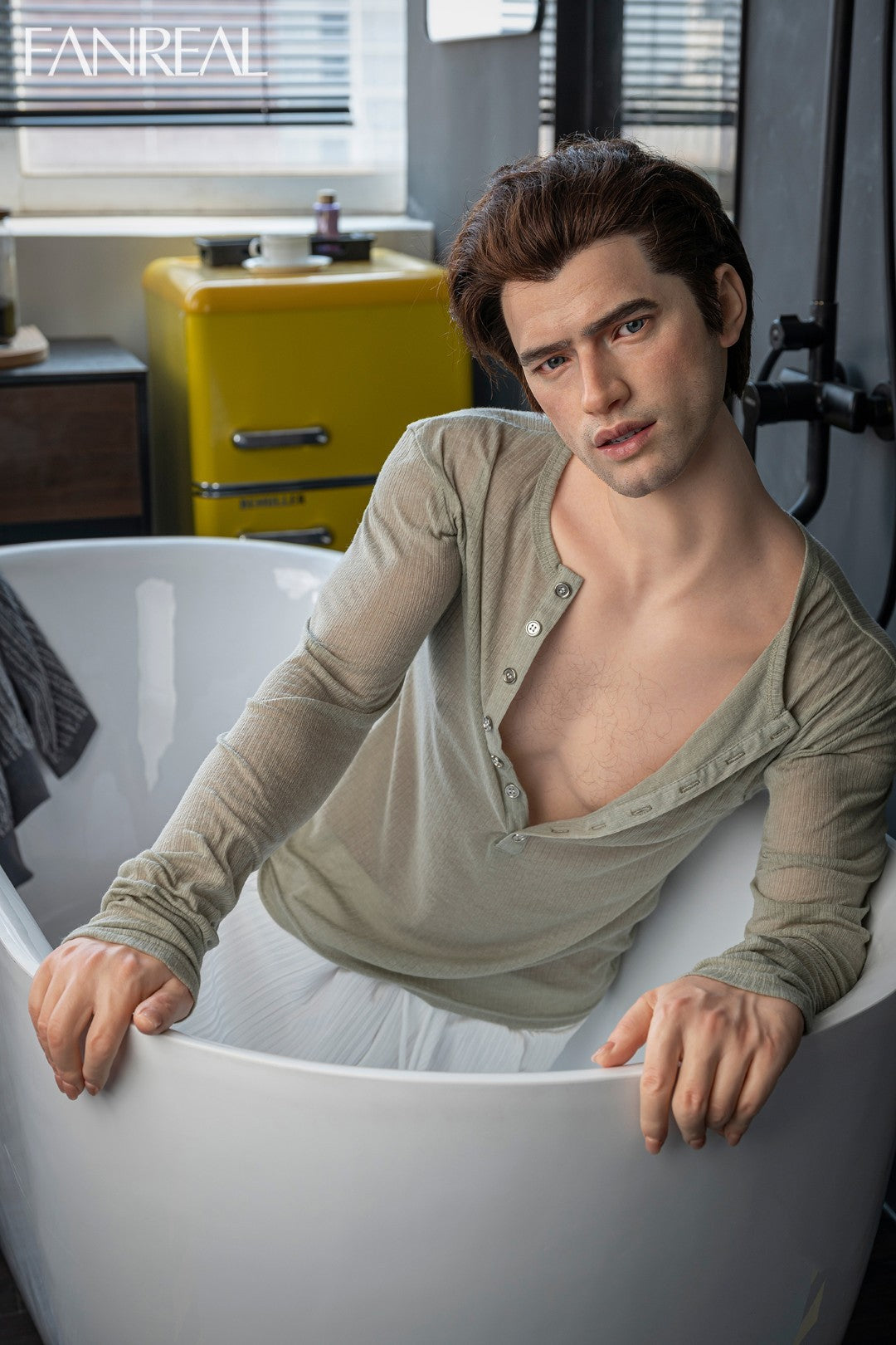 Carter mâle poupée sexuelle (FanReal Doll 173 cm (Silicone)