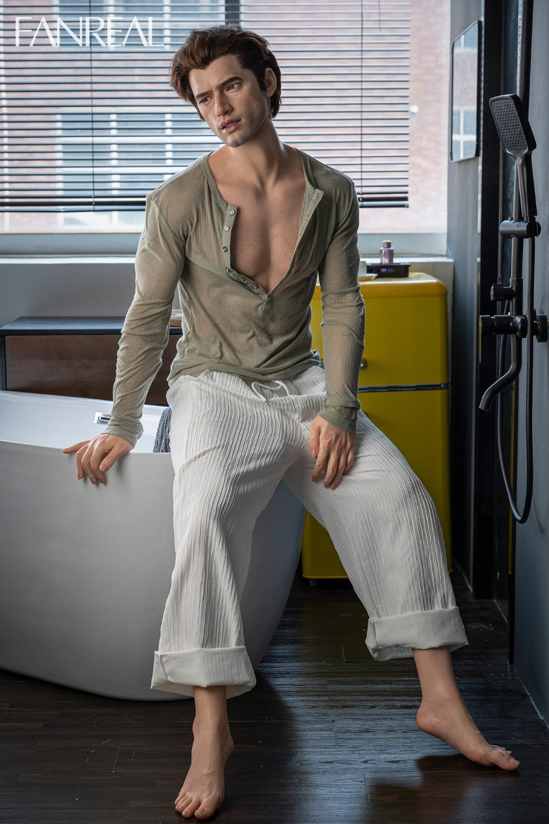 Carter mâle poupée sexuelle (FanReal Doll 173 cm (Silicone)