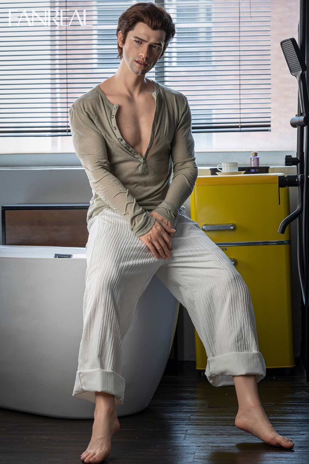 Carter mâle poupée sexuelle (FanReal Doll 173 cm (Silicone)