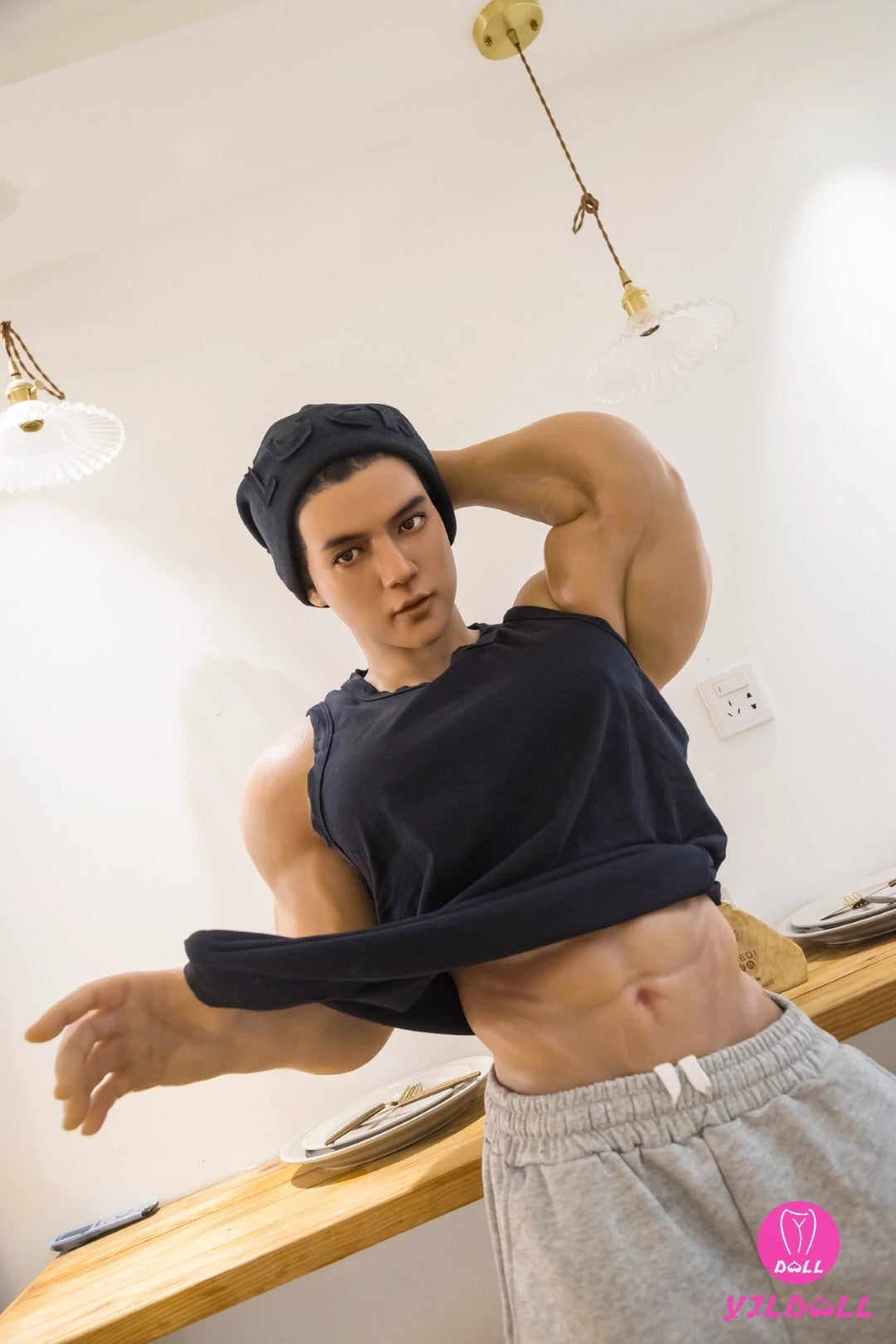 Richard mâle poupée sexuelle (YJL Doll 180 cm MD012 Silicone)