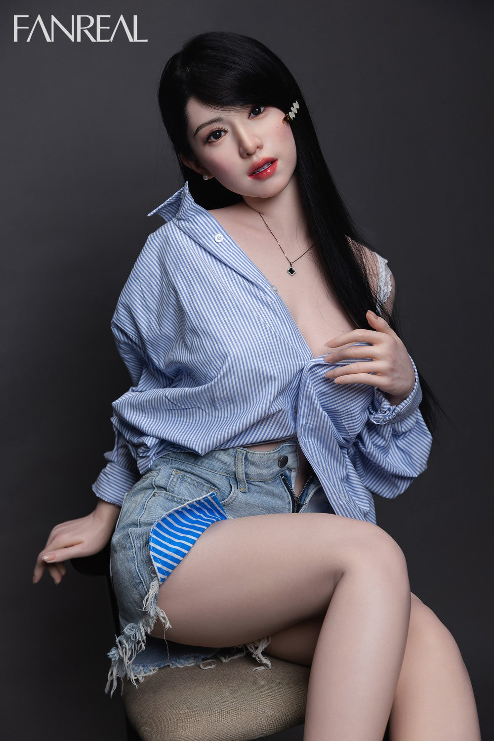 Kimmy bambola del sesso (FanReal Doll Coppa F da 155 cm RST Silicone)