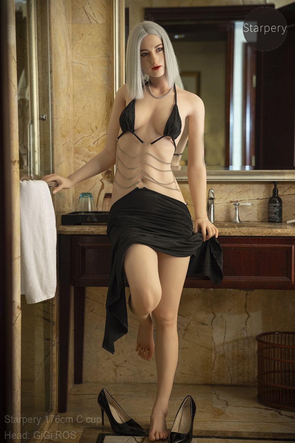 Gigi bambola del sesso (Starpery Coppa C da 176 cm (TPE+silicone)