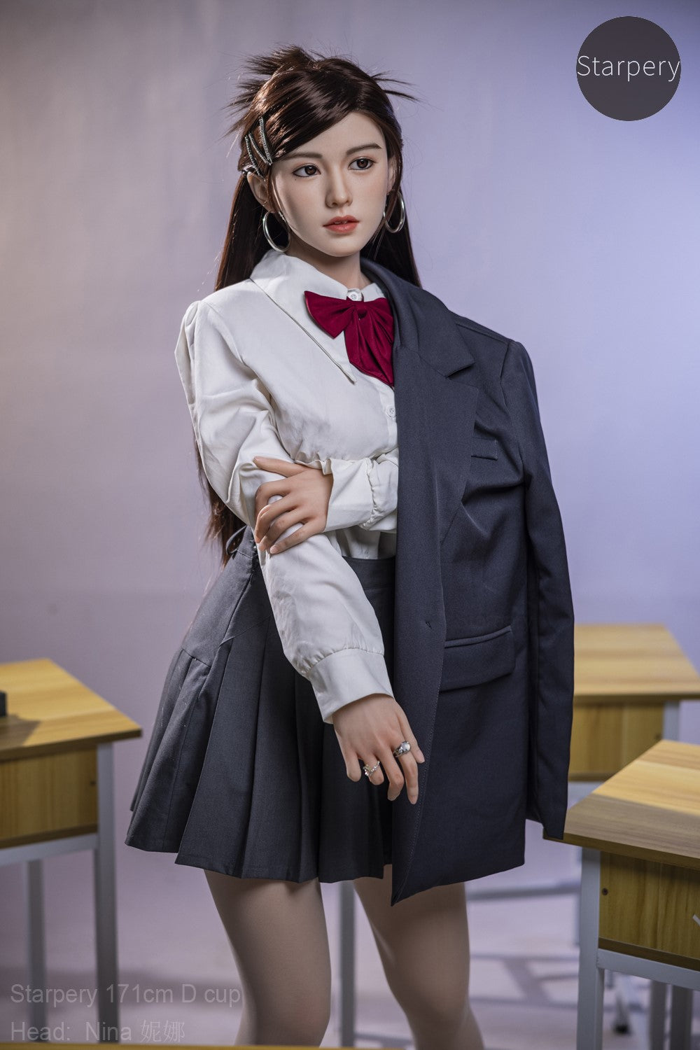 Nina bambola del sesso (Starpery 171 cm Coppa D (TPE+silicone)