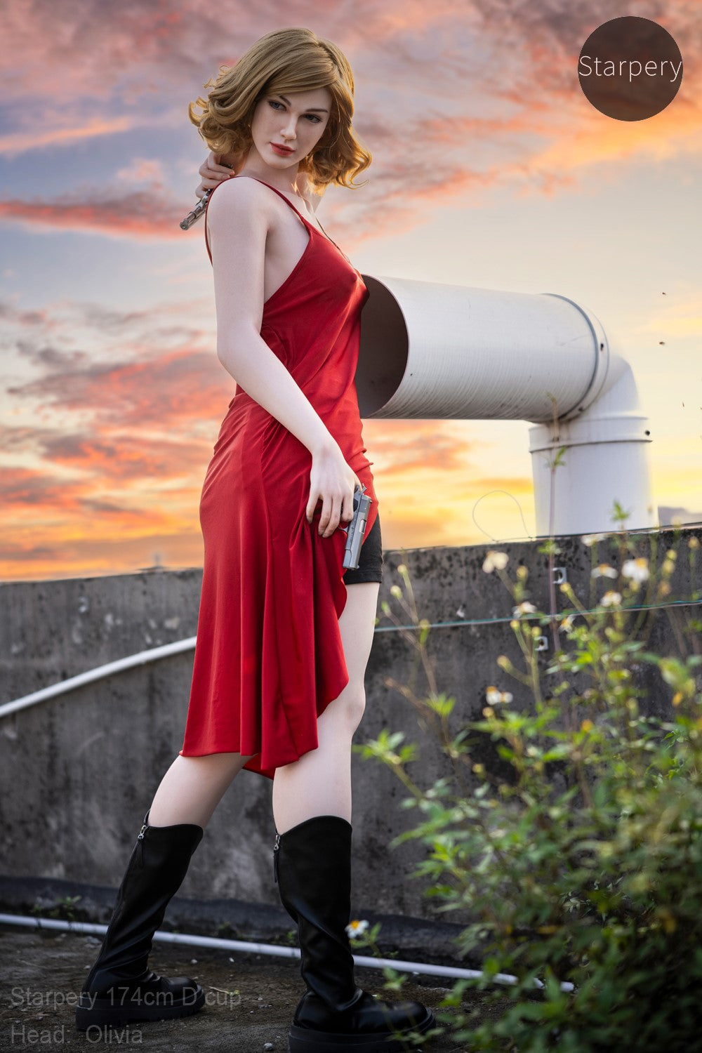 Olivia bambola del sesso (Starpery 174 cm Coppa D (TPE+silicone)