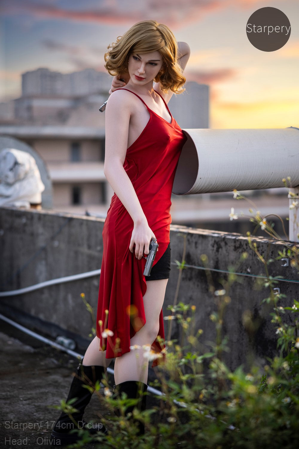 Olivia bambola del sesso (Starpery 174 cm Coppa D (TPE+silicone)