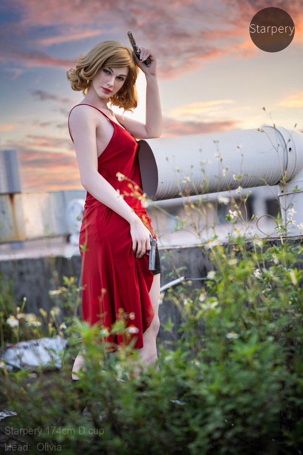 Olivia bambola del sesso (Starpery 174 cm Coppa D (TPE+silicone)