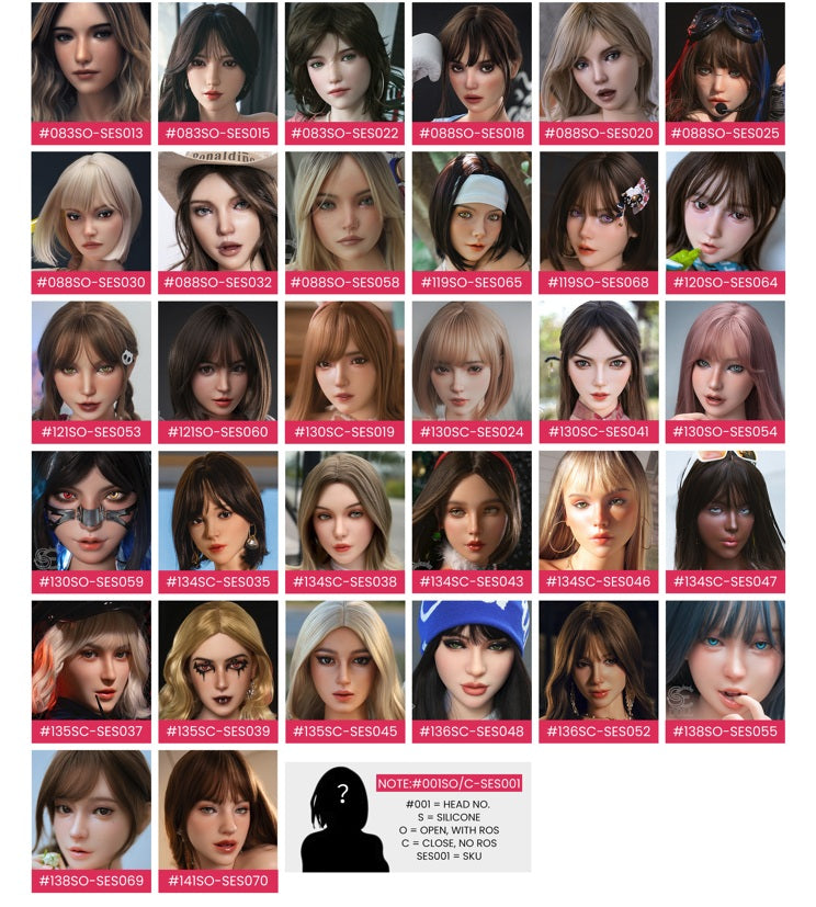 Tête supplémentaire (SE-Doll Silicone d'origine)