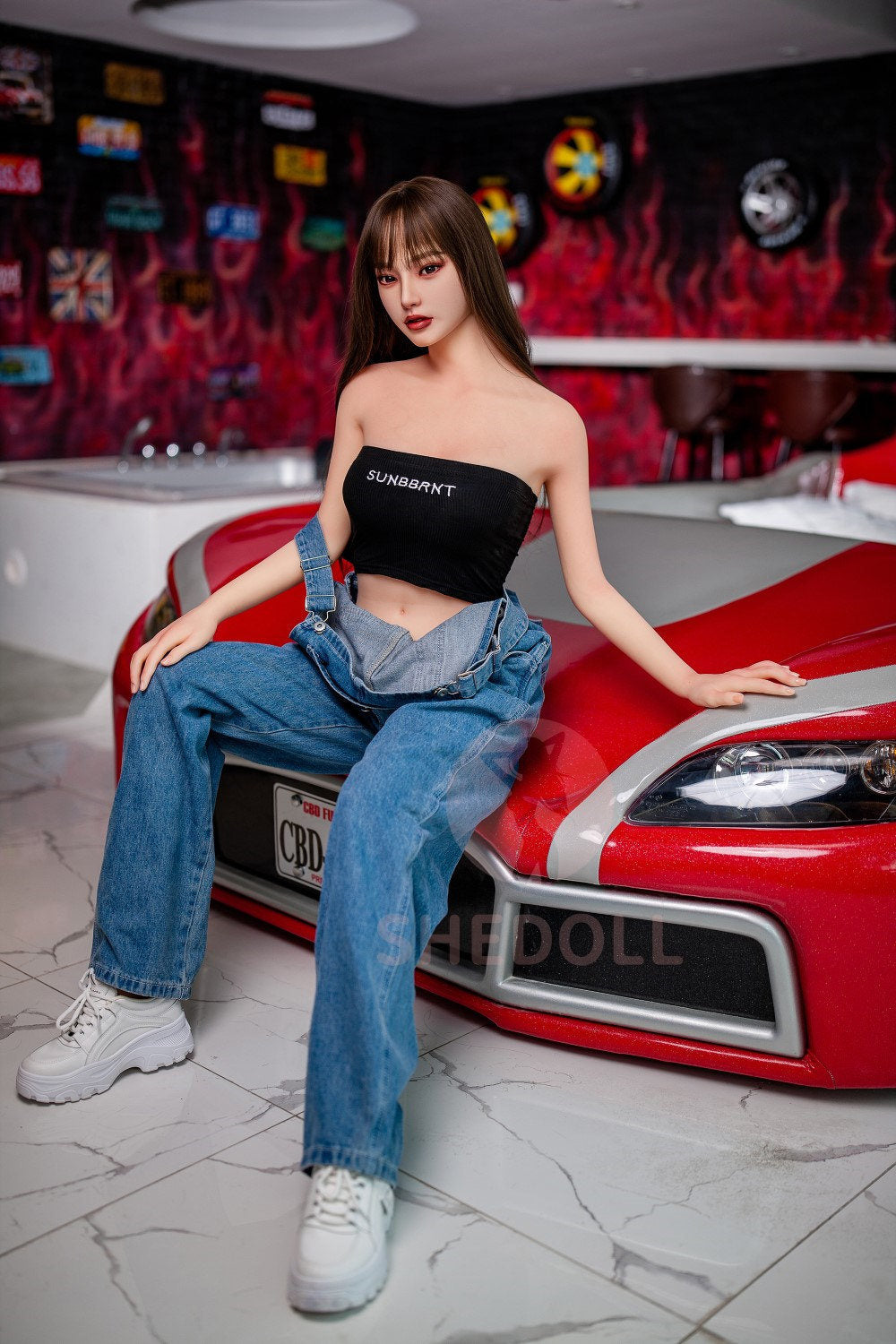 Béryl poupée sexuelle (SHEDOLL Bonnet C 158 cm #SH004 TPE+Silicone)