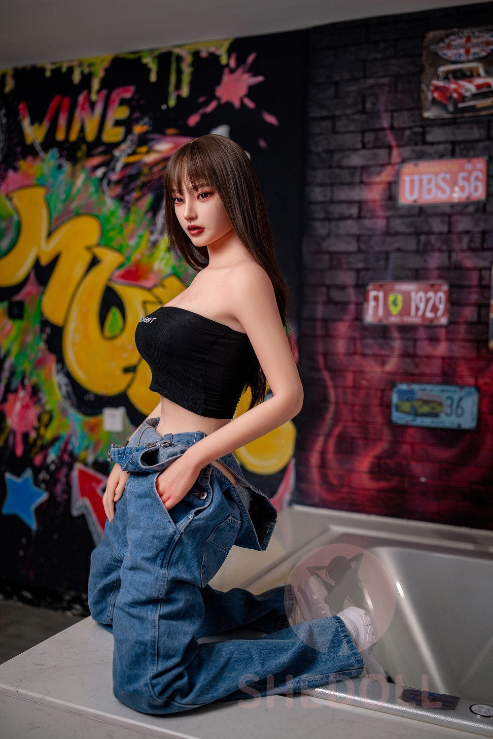 Béryl poupée sexuelle (SHEDOLL Bonnet C 158 cm #SH004 TPE+Silicone)