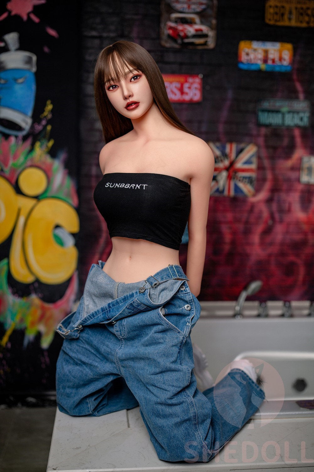 Béryl poupée sexuelle (SHEDOLL Bonnet C 158 cm #SH004 TPE+Silicone)