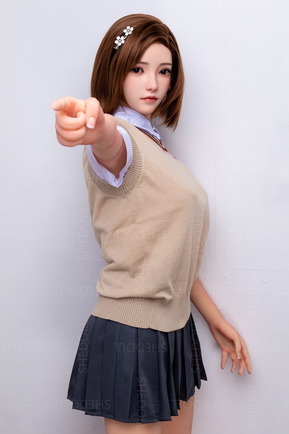 Rose poupée sexuelle (SHEDOLL Bonnet C 158 cm #SH022 TPE+Silicone)