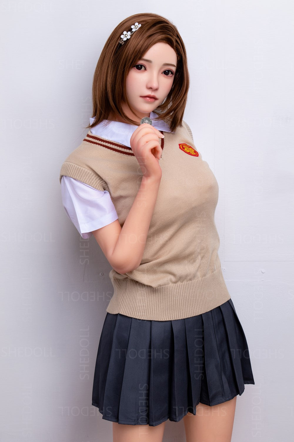 Rose poupée sexuelle (SHEDOLL Bonnet C 158 cm #SH022 TPE+Silicone)