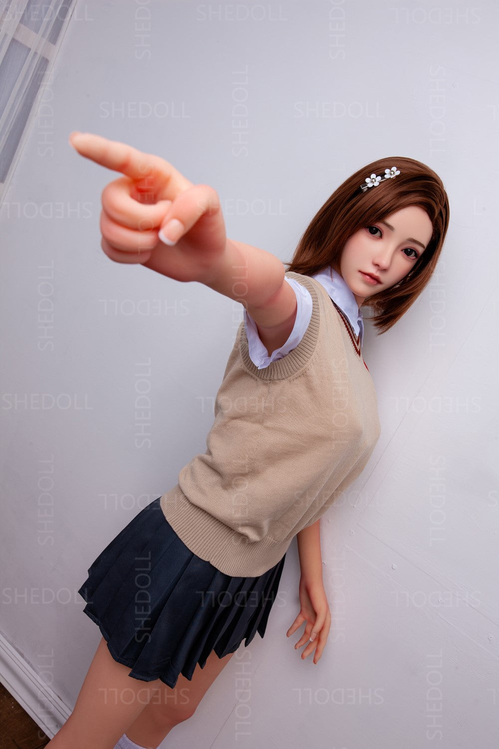 Rose poupée sexuelle (SHEDOLL Bonnet C 158 cm #SH022 TPE+Silicone)