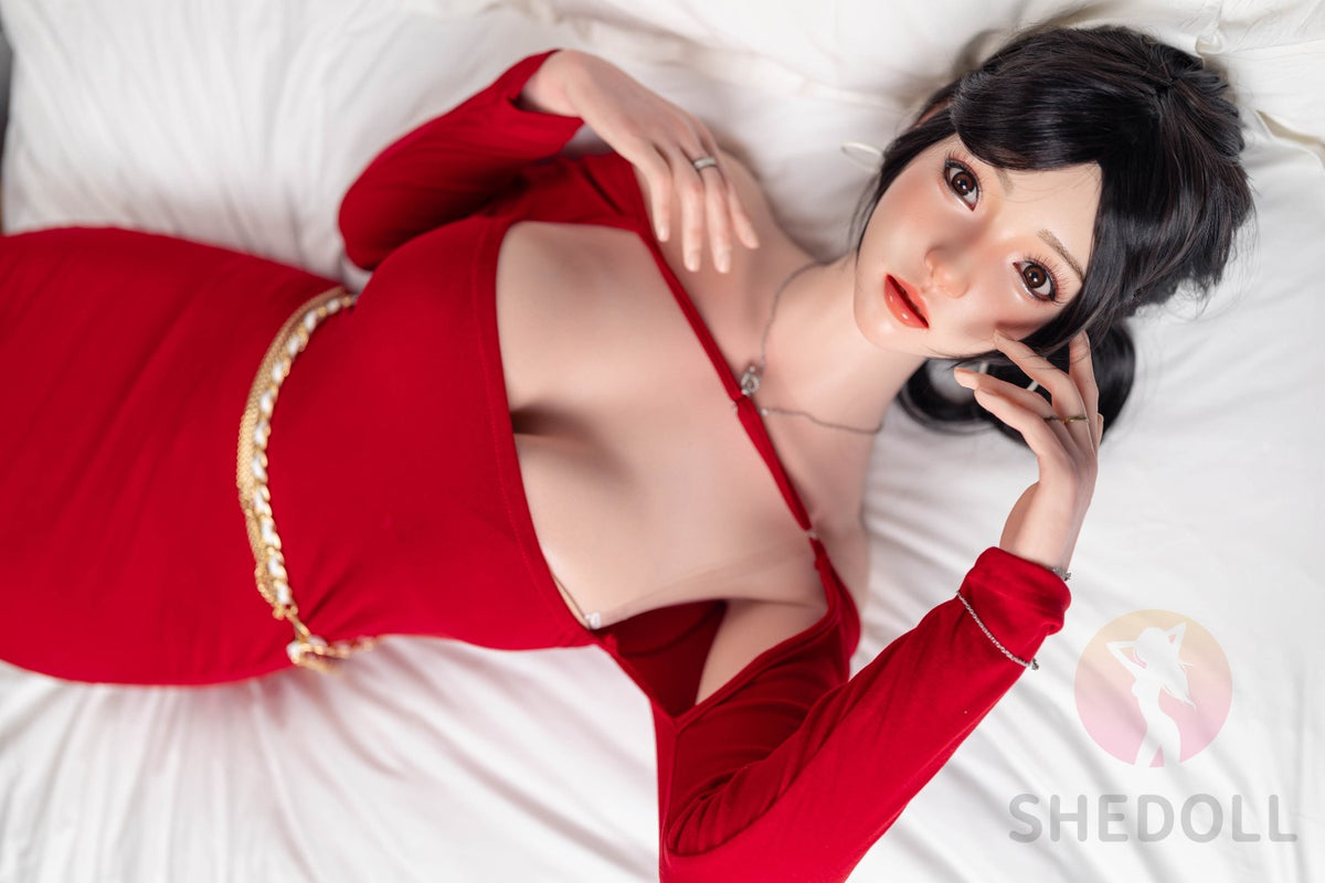 Bambola del sesso rosa (SHEDOLL Coppa E da 165 cm #SH051 2.0 in silicone)