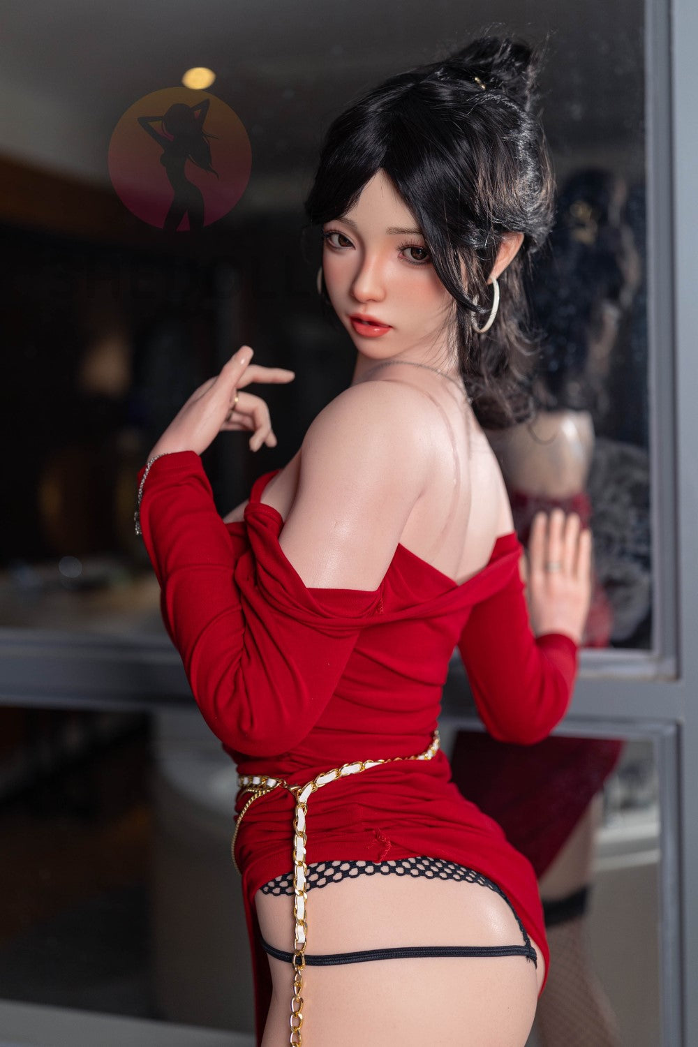 Bambola del sesso rosa (SHEDOLL Coppa E da 165 cm #SH051 2.0 in silicone)