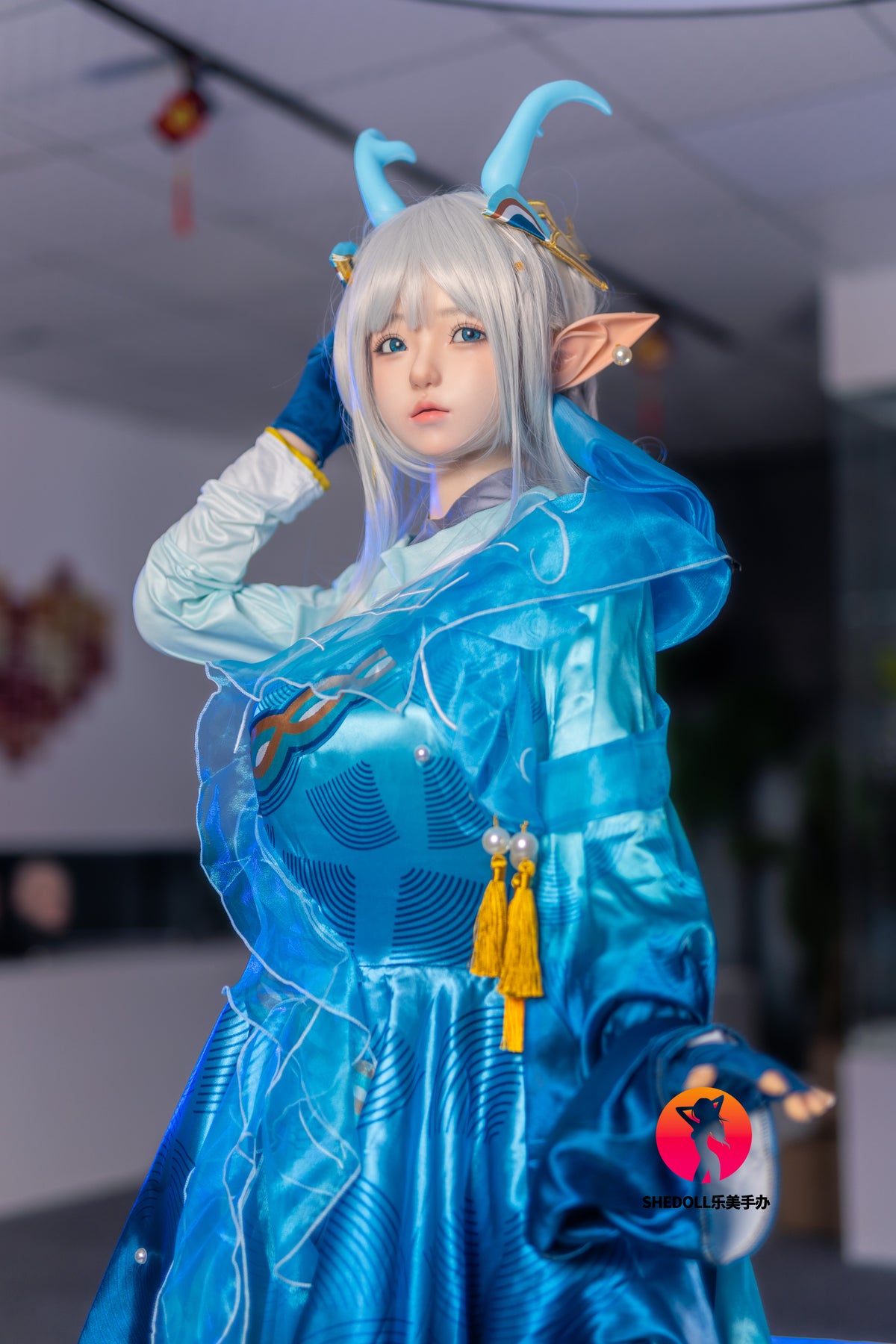 Aileen poupée sexuelle (SHEDOLL Bonnet D 148 cm #SH087 2.0 Silicone)