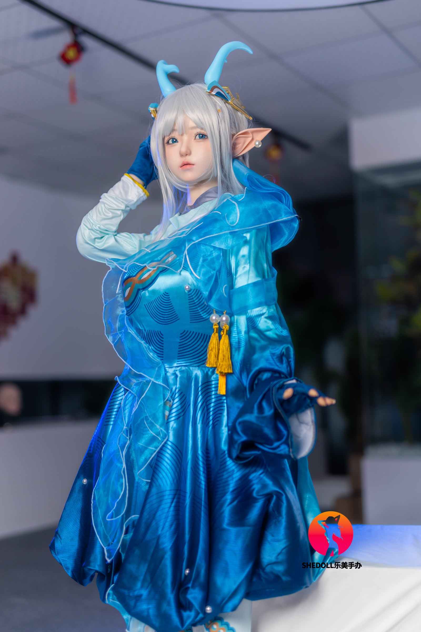 Aileen poupée sexuelle (SHEDOLL Bonnet D 148 cm #SH087 2.0 Silicone)