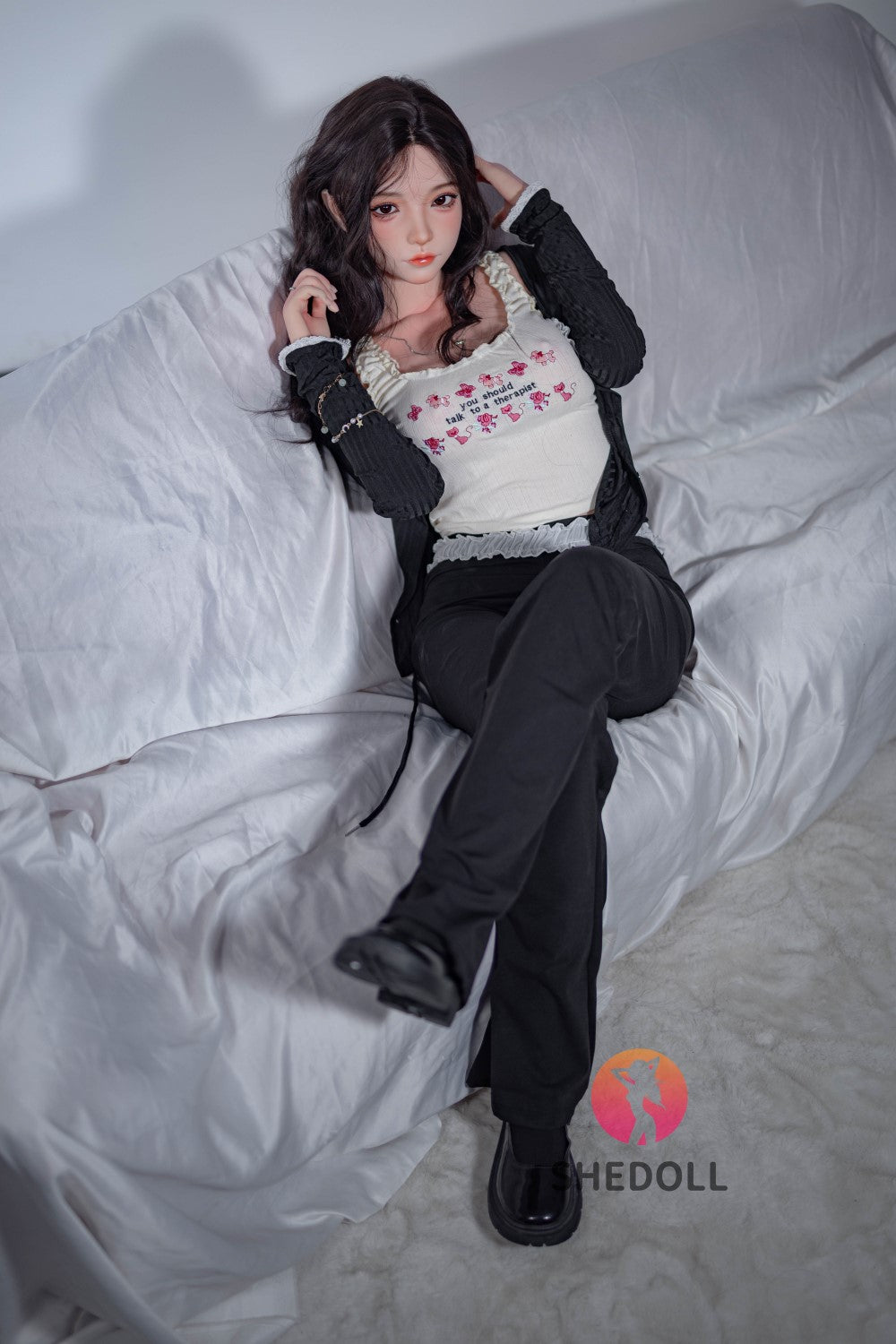 Rose poupée sexuelle (SHEDOLL Bonnet C 158 cm #SH105 Silicone)