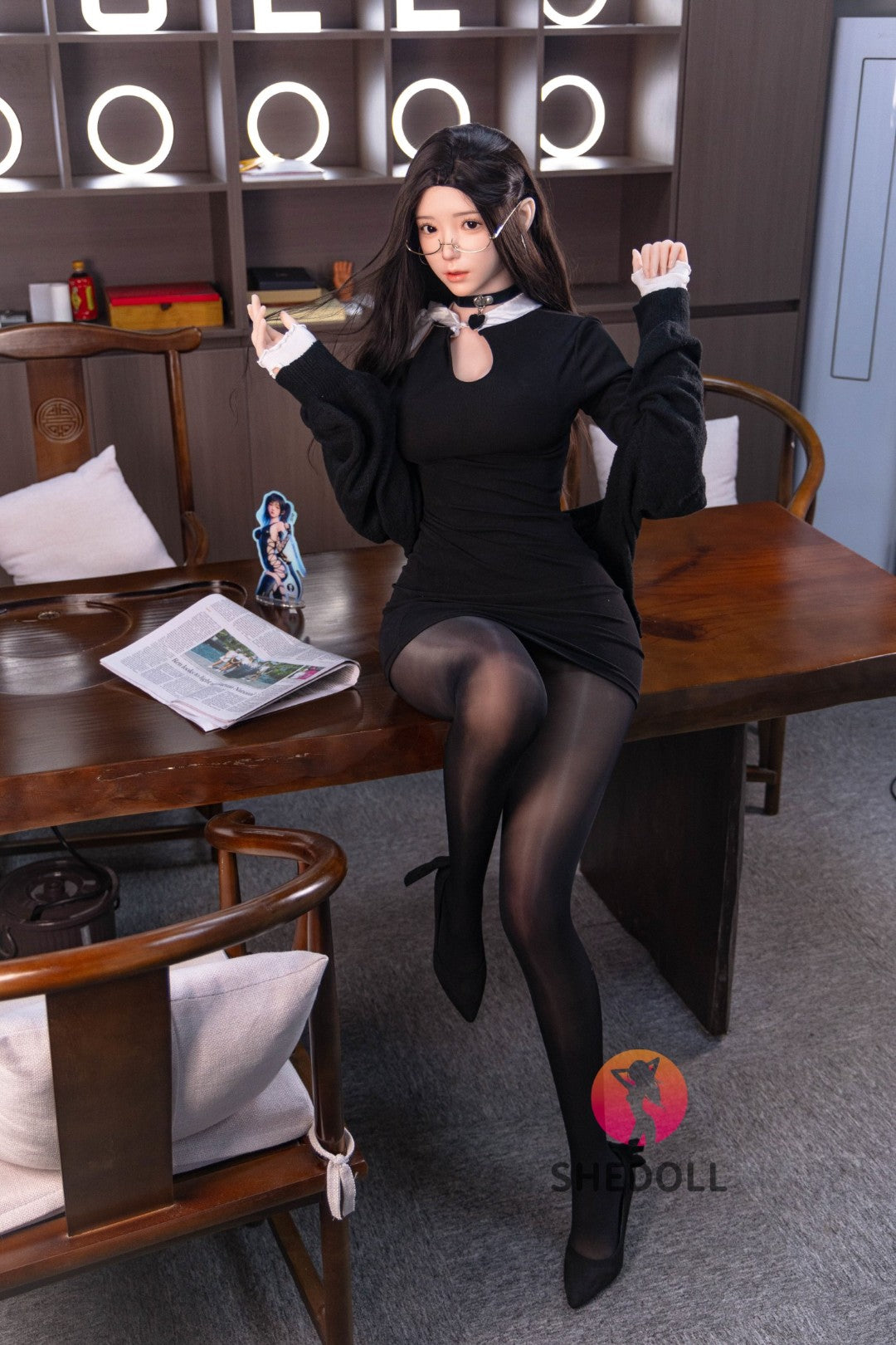 Cheryl poupée sexuelle (SHEDOLL 170cm e-top # sh144 2,0 tPE + silicone)