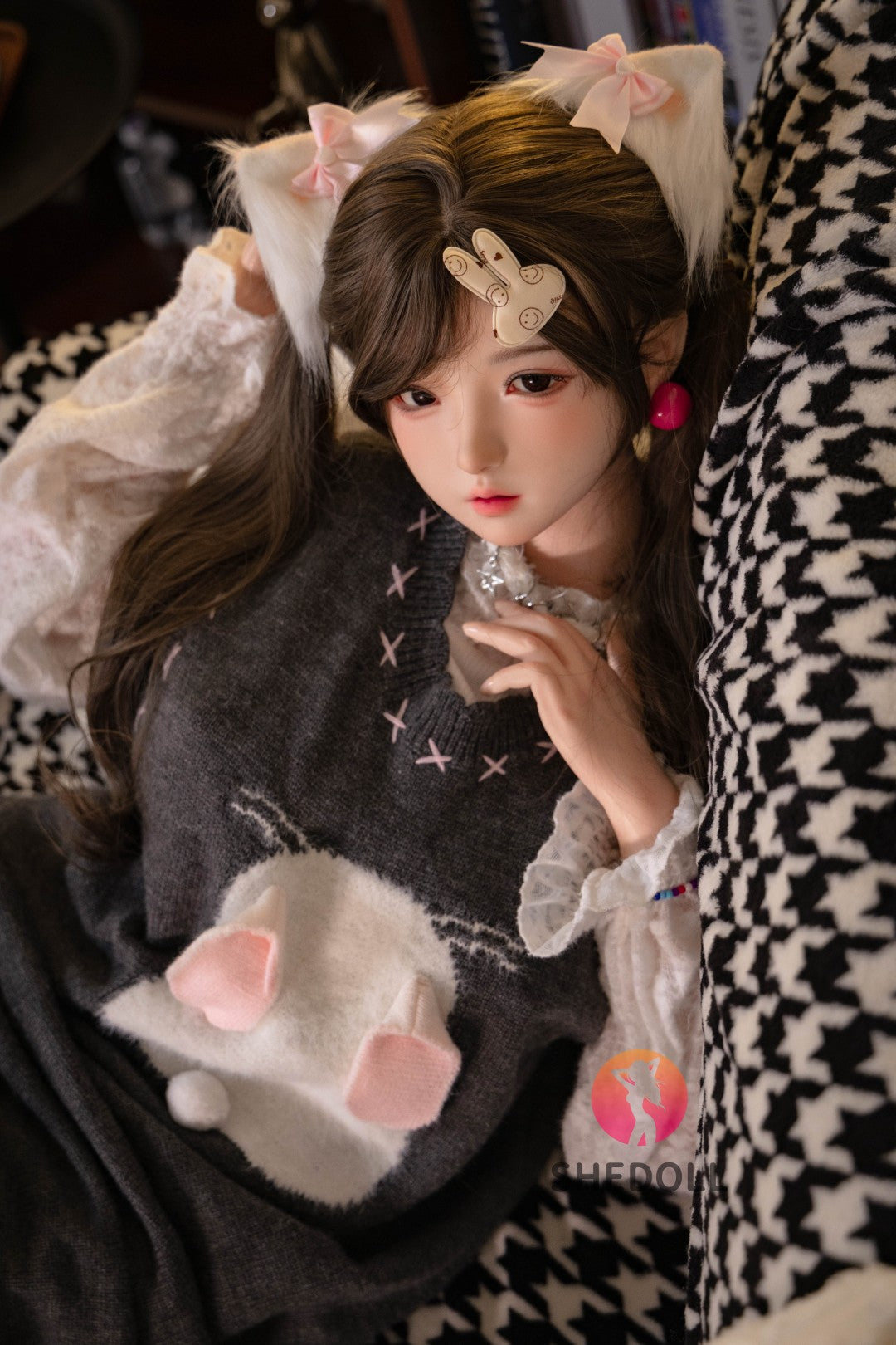 Cécé poupée sexuelle (SHEDOLL Bonnet G 145 cm #SH156 Silicone)