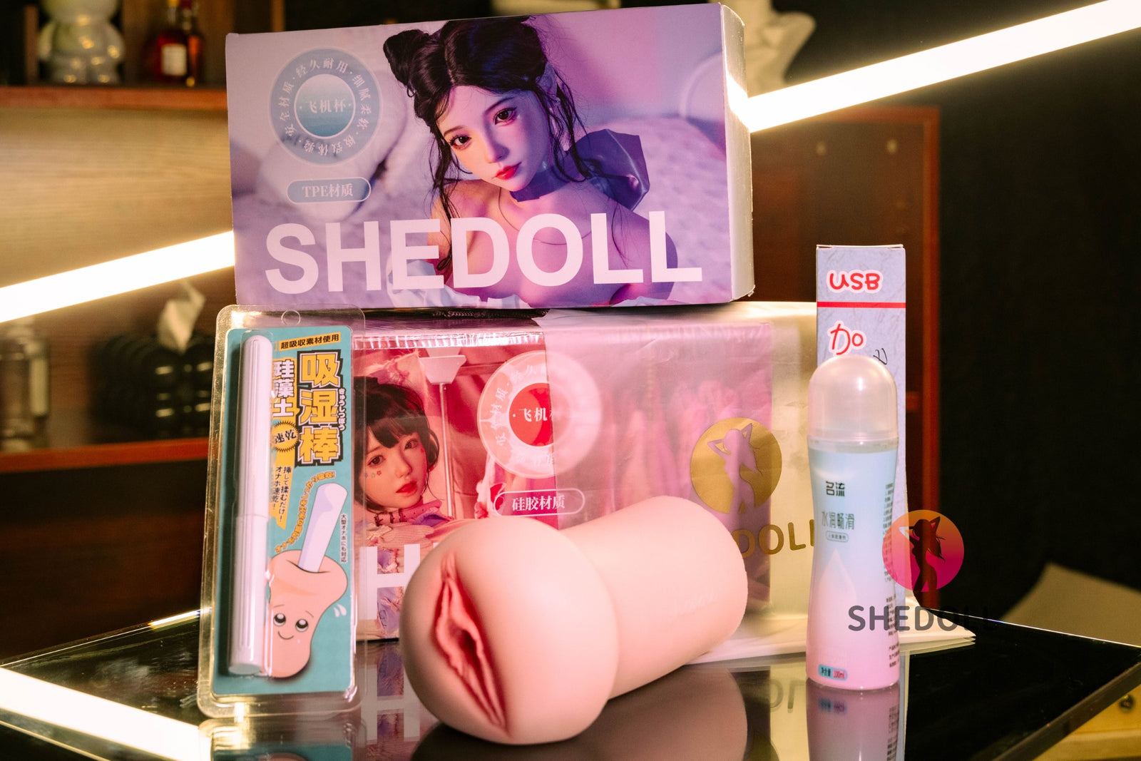 Masturbatore realistico (SHEDOLL #SH160 Silicone e TPE)