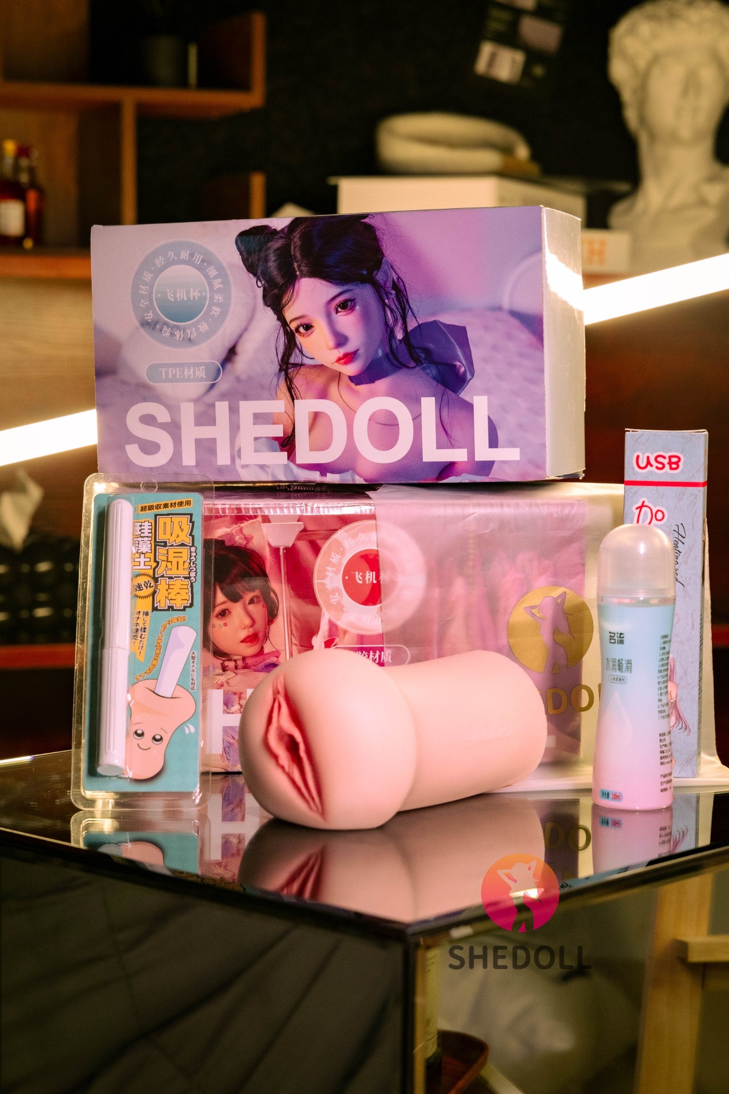 Masturbatore realistico (SHEDOLL #SH160 Silicone e TPE)