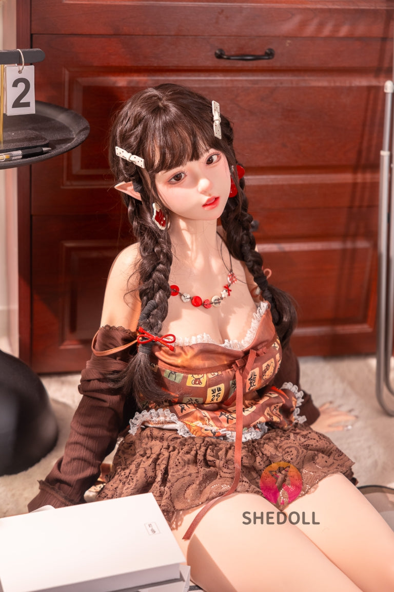 Aileen poupée sexuelle (SHEDOLL Bonnet G 145 cm #SH215 Silicone)