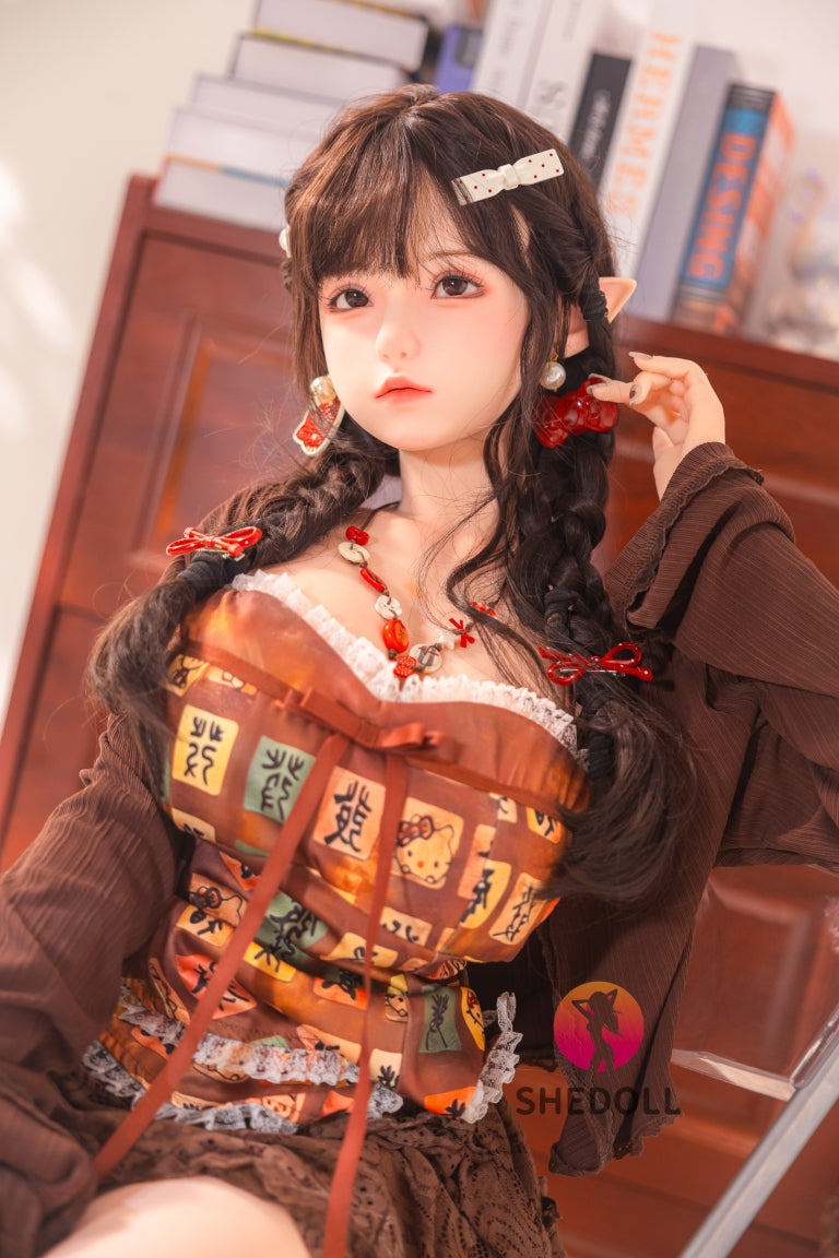 Aileen poupée sexuelle (SHEDOLL Bonnet G 145 cm #SH215 Silicone)