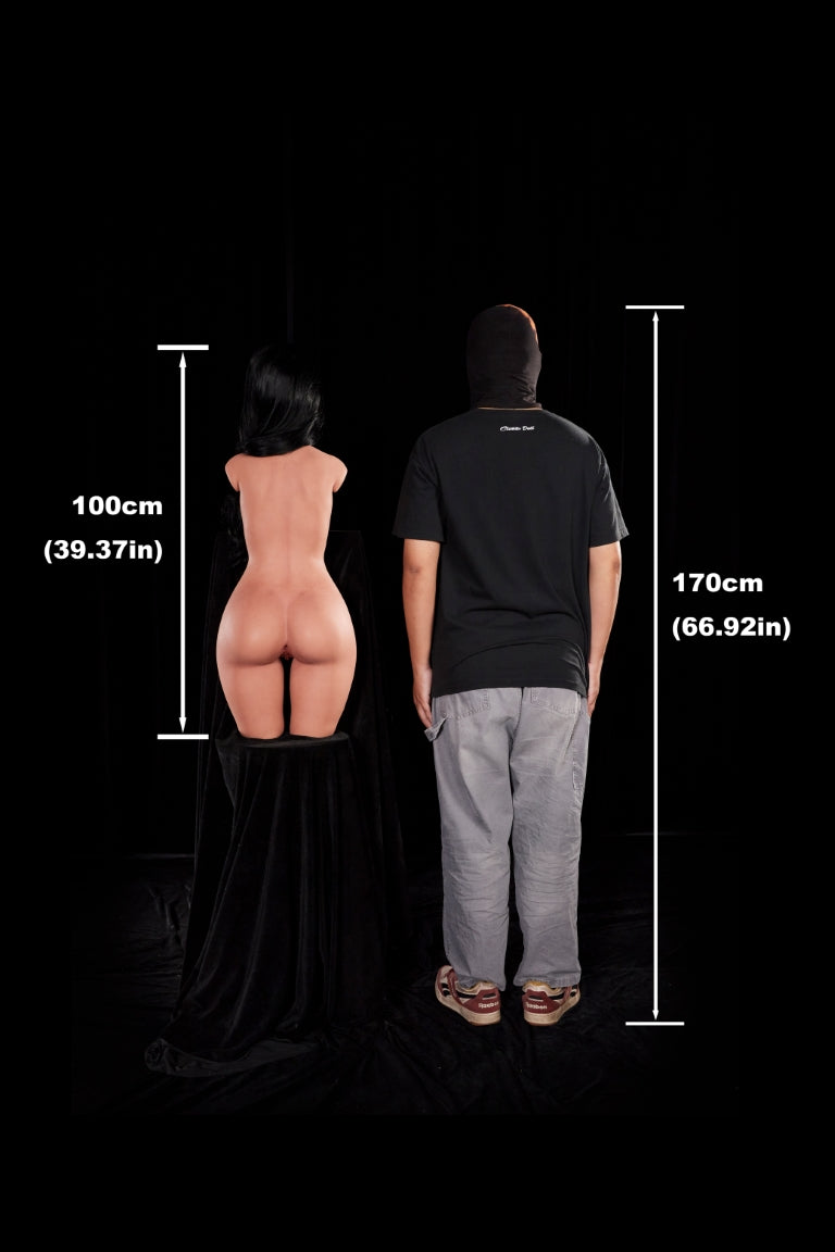 Torse de corbeau poupée sexuelle (Climax Doll ULW 100 cm bonnet A en silicone)