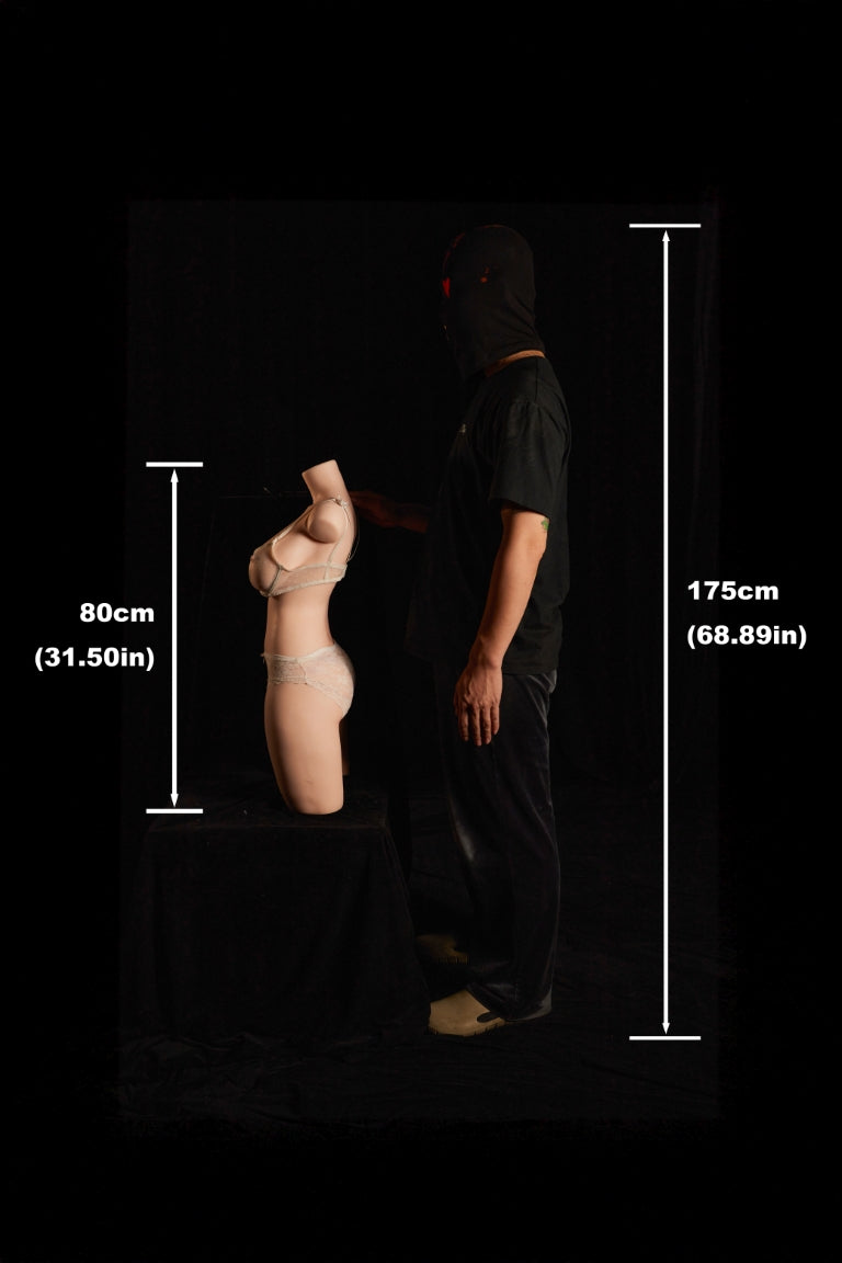 Torso 883# Bambola del sesso (Climax Doll ULW 80 cm Coppa E Silicone)