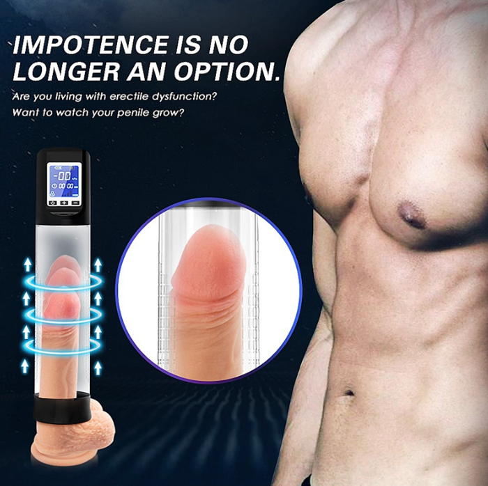 Penispumpe mit Vakuum und Vibration