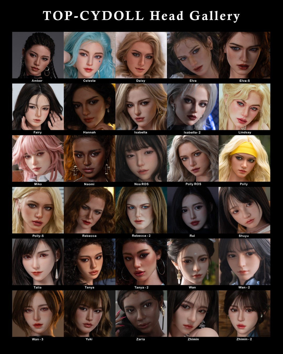 Tête supplémentaire (TOP-CYDoll Silicone d'origine)