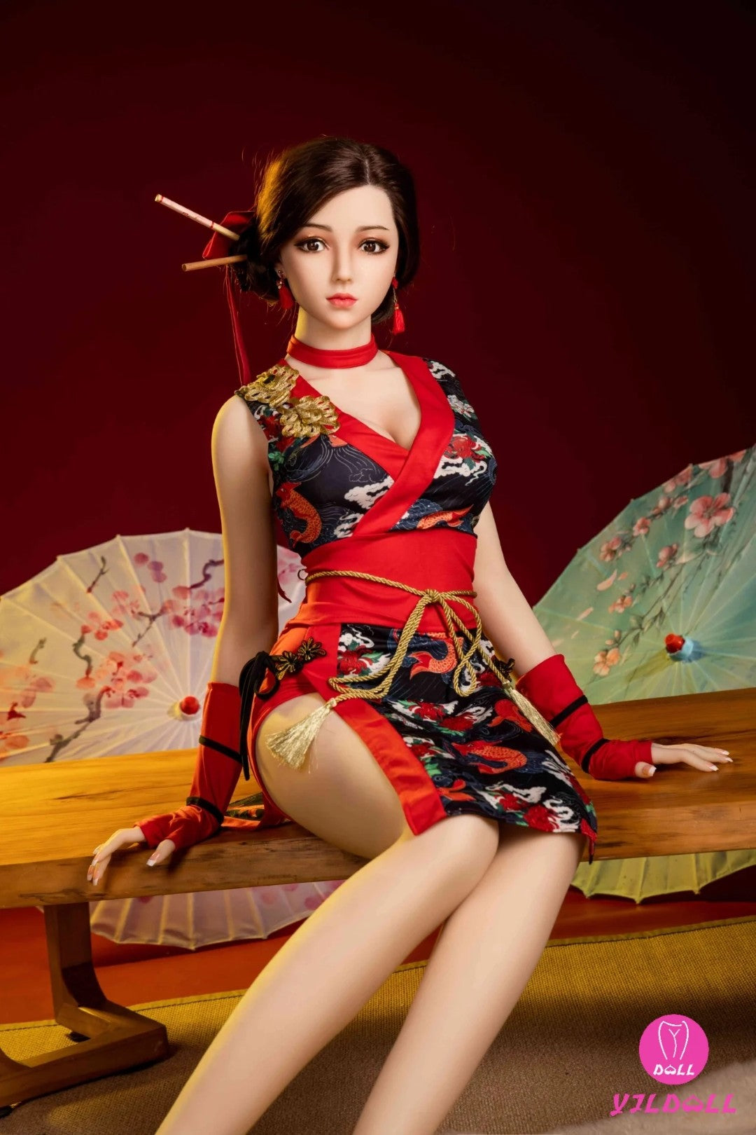 Jolène poupée sexuelle (YJL Doll Bonnet D 165 cm #439 TPE+Silicone)