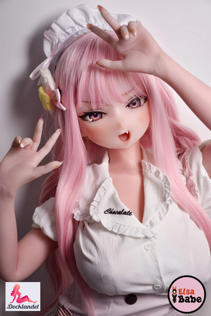 Realistisk anime sexdocka Ogawa Rika i vit outfit