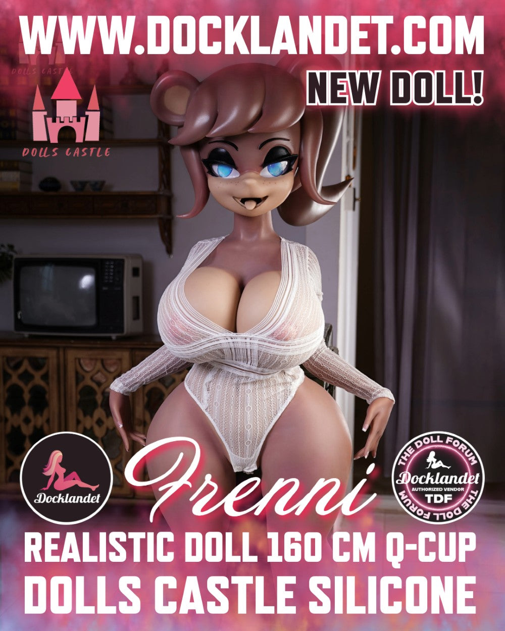 Frennie bambola del sesso (Dolls Castle Coppa Q da 160 cm #SZ5 in silicone)