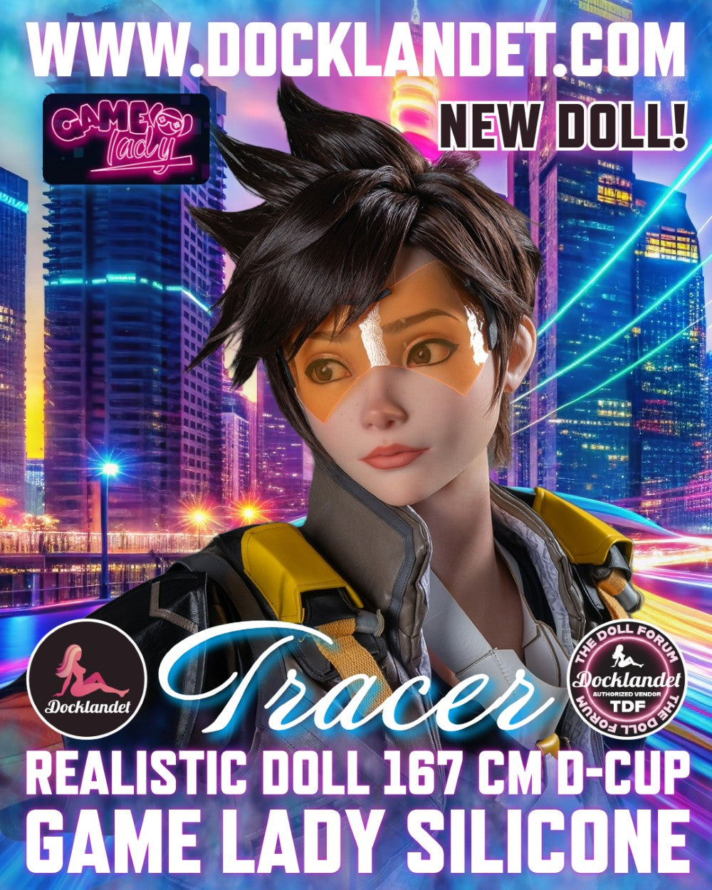 Tracer Sex Doll (Game Lady 167 cm D-KUPA No.29-1 silicone)