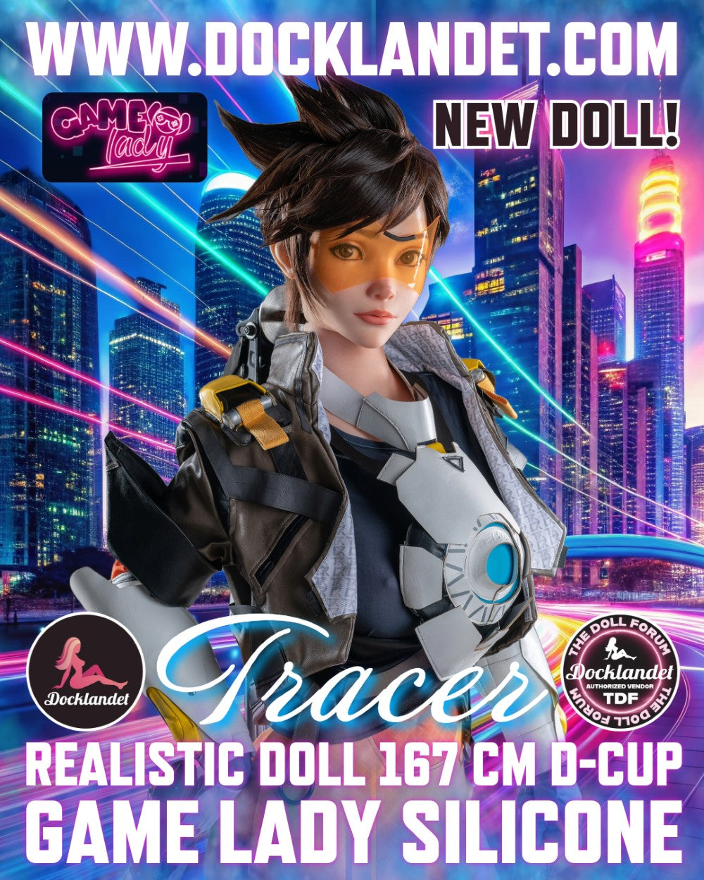Tracer Sex Doll (Game Lady 167 cm D-KUPA No.29-1 silicone)