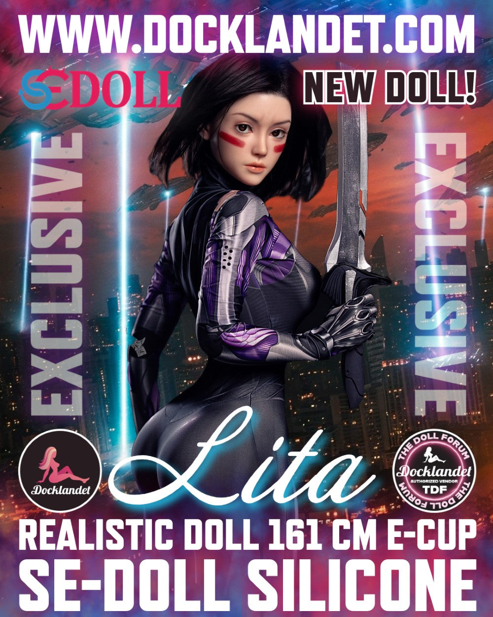 Lita.Une "Alita" poupée sexuelle (SEDoll 161 cm E-Cup #149SC Silicone Pro)