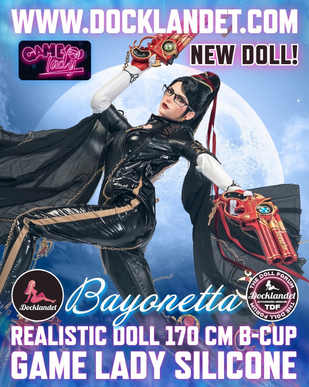 Bayonetta poupée sexuelle (Game Lady 170cm Bonnet B No.32-1 Silicone)