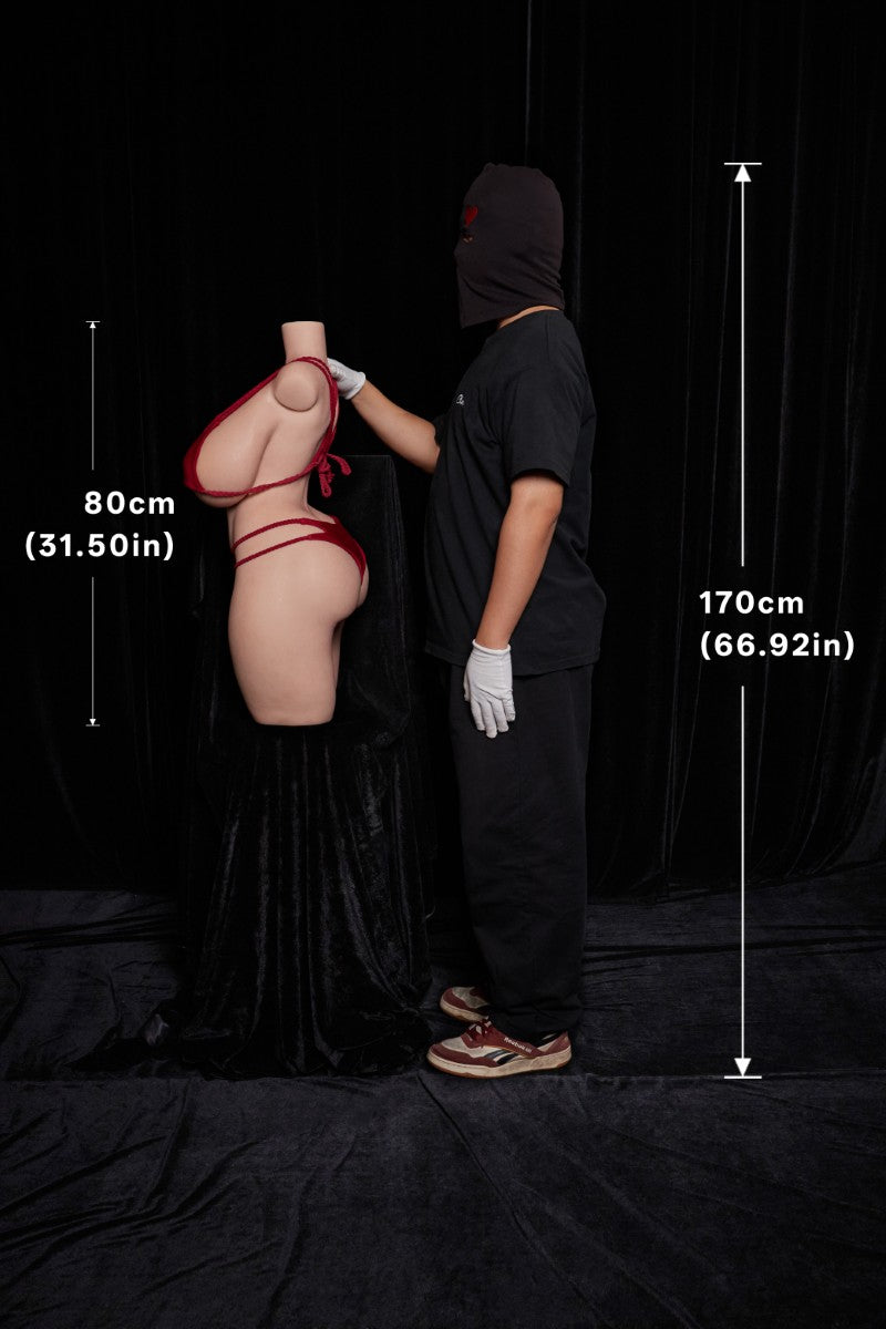BBW Torso bambola del sesso (Climax Doll ULW 80 cm Coppa K in silicone)
