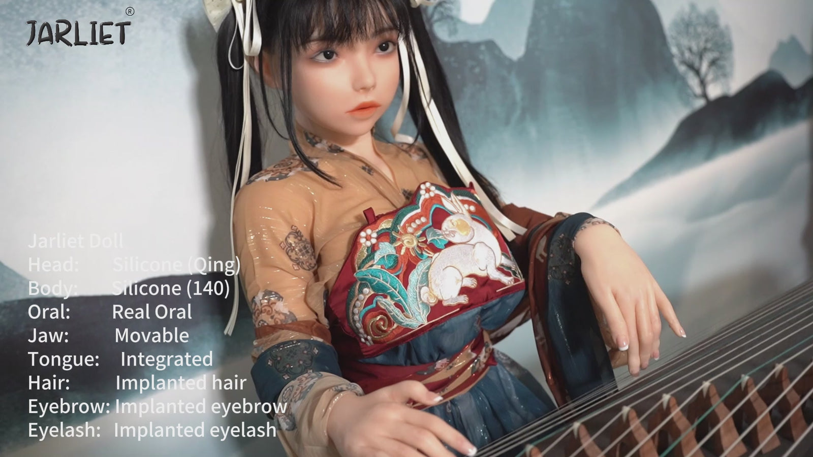 Qing 2 bambola del sesso (Jarliet 140 cm Coppa C in silicone)