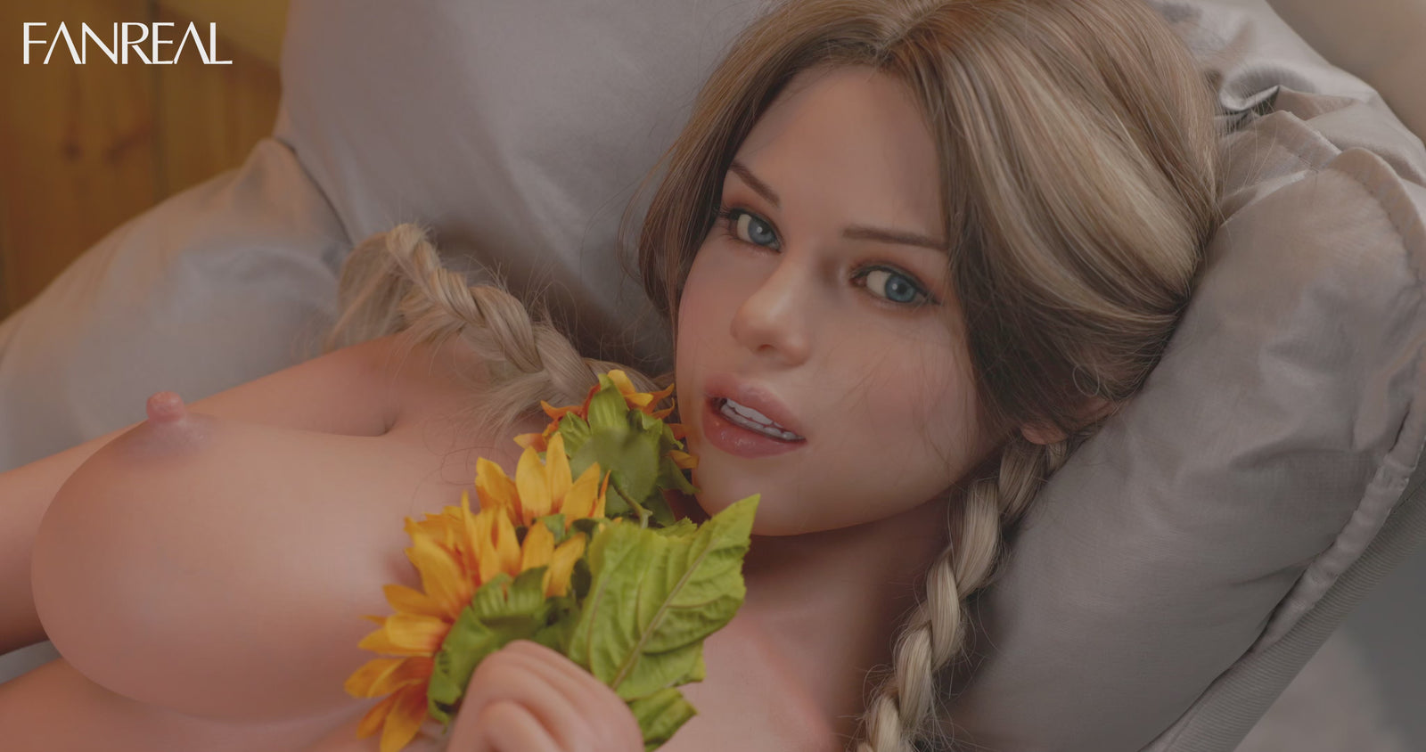 Carlee Torso bambola del sesso (FanReal Doll Coppa F in silicone da 109 cm) EXPRESS