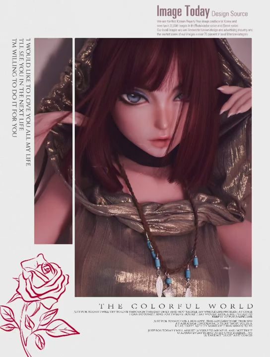 Camille Baker bambola del sesso (Elsa Babe 148 cm DHR011 Silicone)