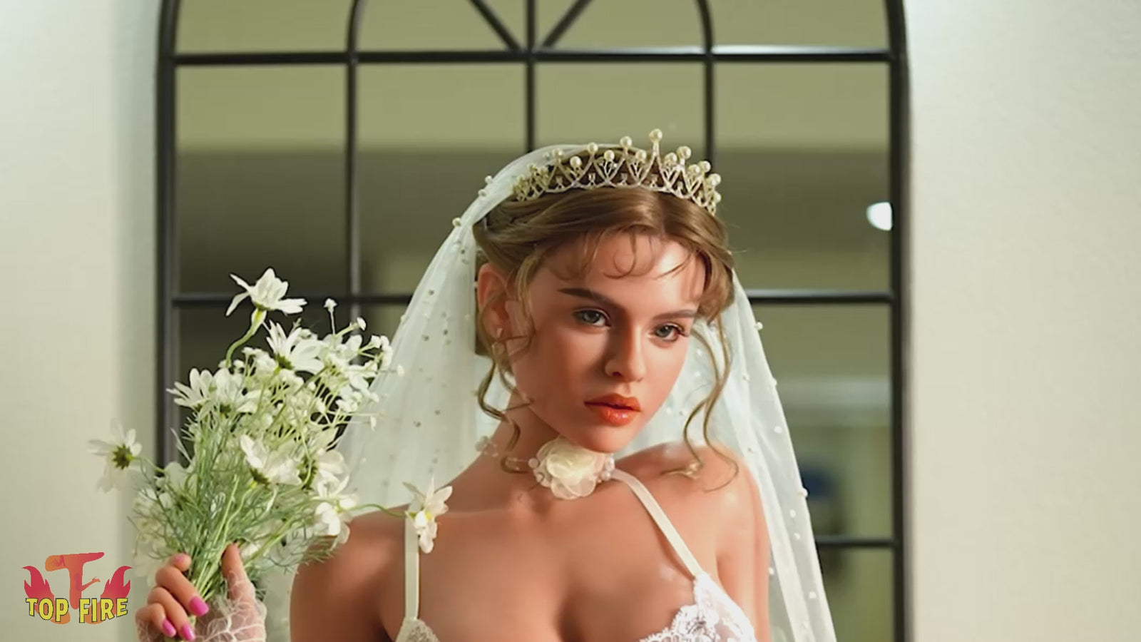 Casey bambola del sesso (Top Fire Doll 158 cm Coppa D T41 Silicone)