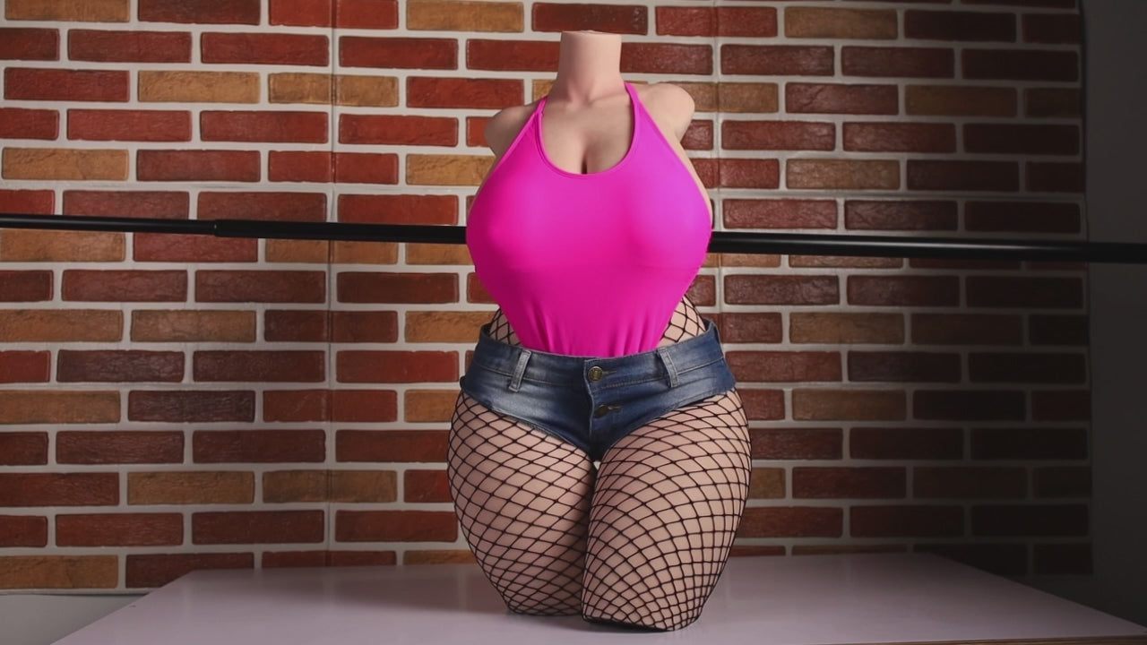 BBW Torso bambola del sesso (Climax Doll ULW 80 cm Coppa K in silicone)