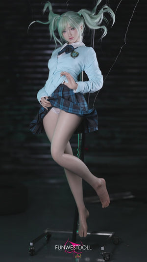 Hatsune Miko sexpuppe (FunWest Doll 159 cm a-cup #041S Silicon)